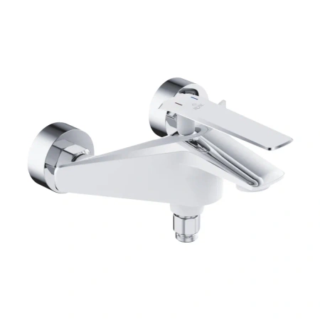 Смеситель для ванны Rose R1302F, белый/хром