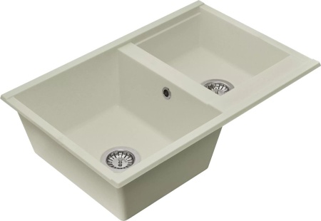 Мойка для кухни Aquaton Делия 78 DBL 2 чаши,  жемчуг (1A723132DE240)