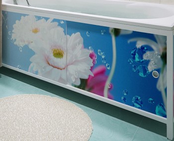Экран под ванну Метакам Ультралёгкий-Арт 1500 цветочная элегия