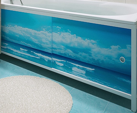 Экран под ванну Метакам Ультралёгкий-Арт 1700 морской бриз 