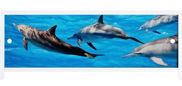 Экран под ванну Метакам Ультралёгкий-Арт 1700 дельфины