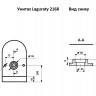 Унитаз-моноблок Laguraty 2168 вертикальный выпуск с микролифтом