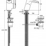 Смеситель Ideal Standard Ceraspring для раковины B 8527 AA  с донным клапаном