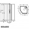 Душевая кабина IDO Showerama 8-5 90x90