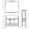 Комплект мебели АСБ-Мебель Флоренция 105 белый